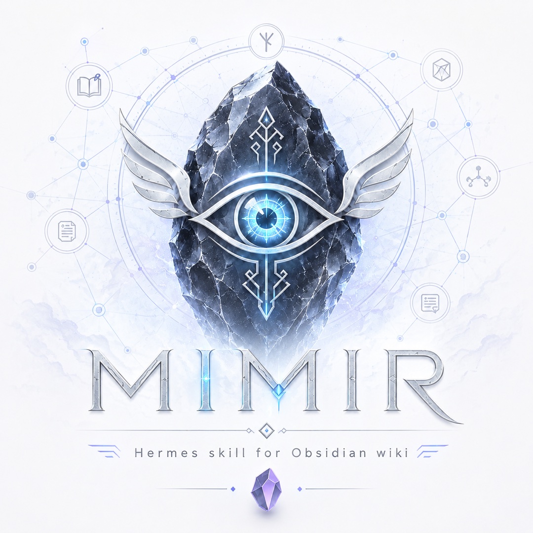 Mimir — wiki vivant dans Obsidian, enrichi par Hermès